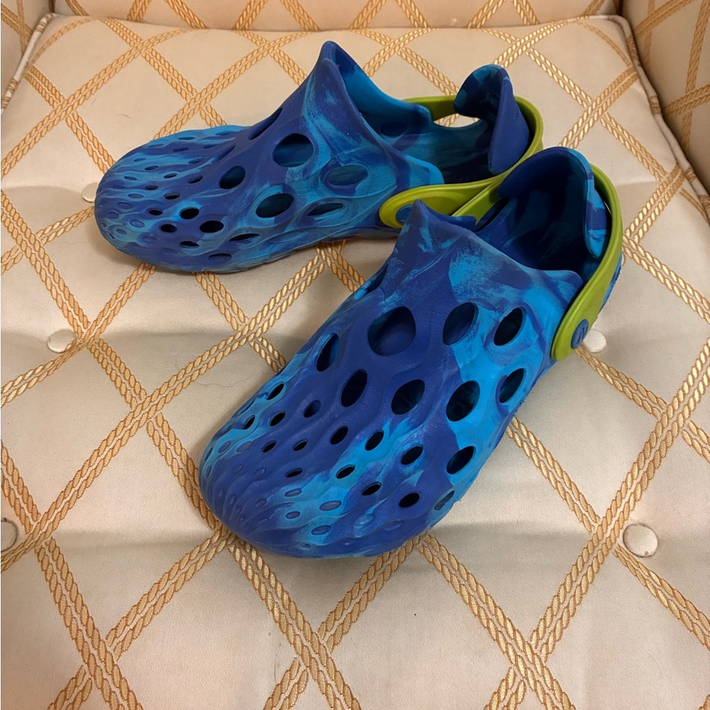 Merrell Kids Blue Hydro Moc Water Shoes with Ventilated Design Size 3